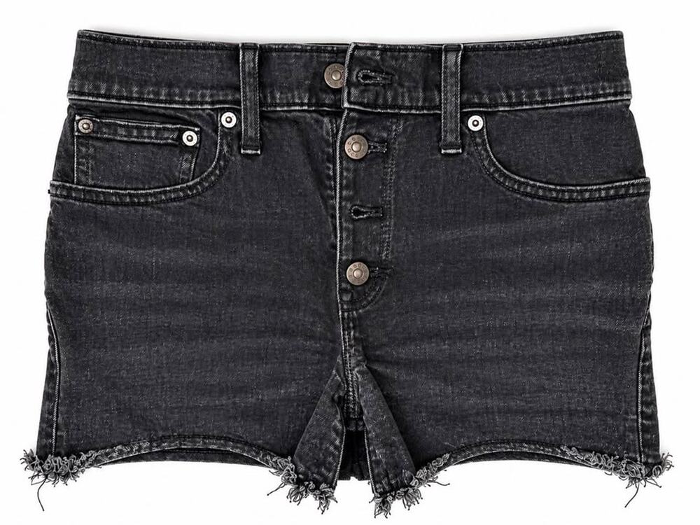 J crew Women’s Size 27 Black Washed Denim Cutoff shorts